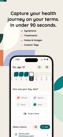 Folia: Chronic Symptom Tracker Screenshot 2 of 10