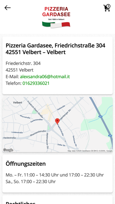 Pizzeria Gardasee Velbert Screenshot