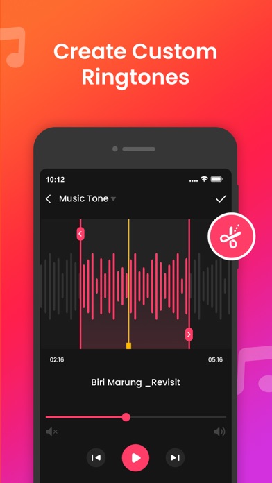 MP3 Cutter ‣ Ringtone Maker iPhone screenshot 2 - Music app