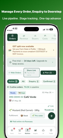 Microgreens Farm Hub screenshot