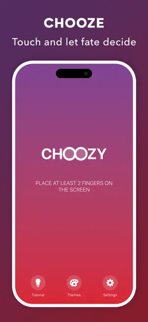 Choozy - Finger Chooser screenshot 1