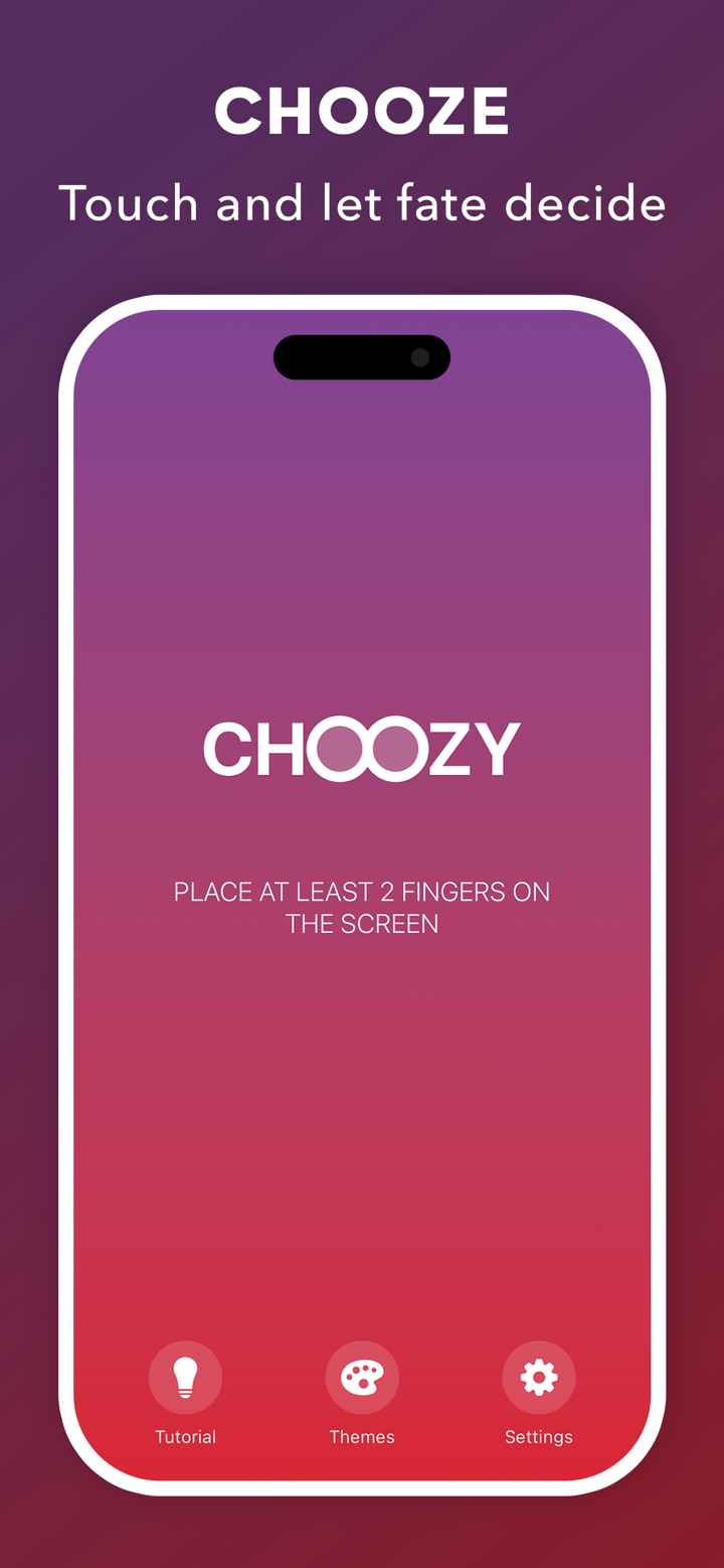Choozy - Finger Chooser screenshot 1