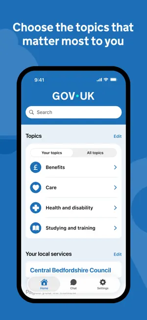 GOV.UK iPhone screenshot 2