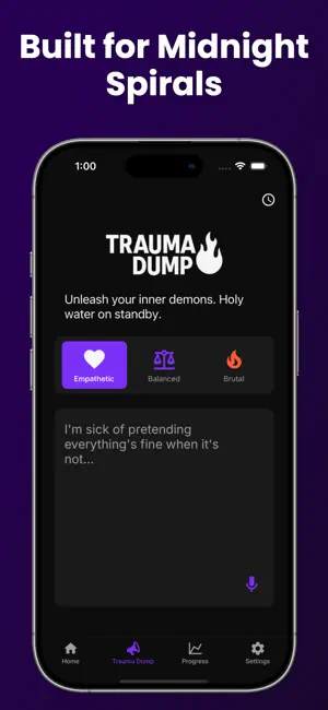 Trauma Dump: AI Therapy screenshot 3