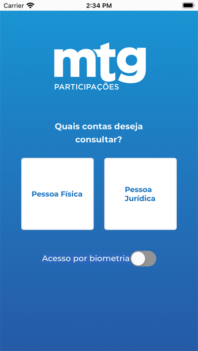 App MTG Participações Screenshot