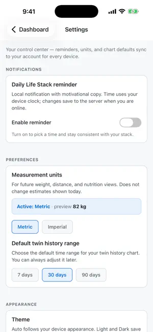 LifeOS - Longevity Coach screenshot 3