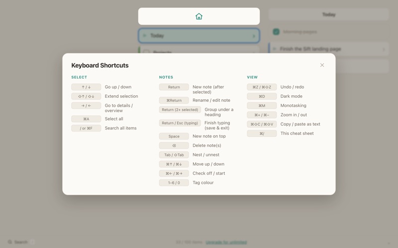 Sift Outliner screenshot
