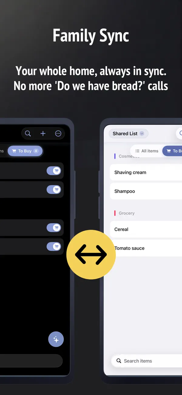 Screenshot #3 pour Grocery list made easy: Yasha