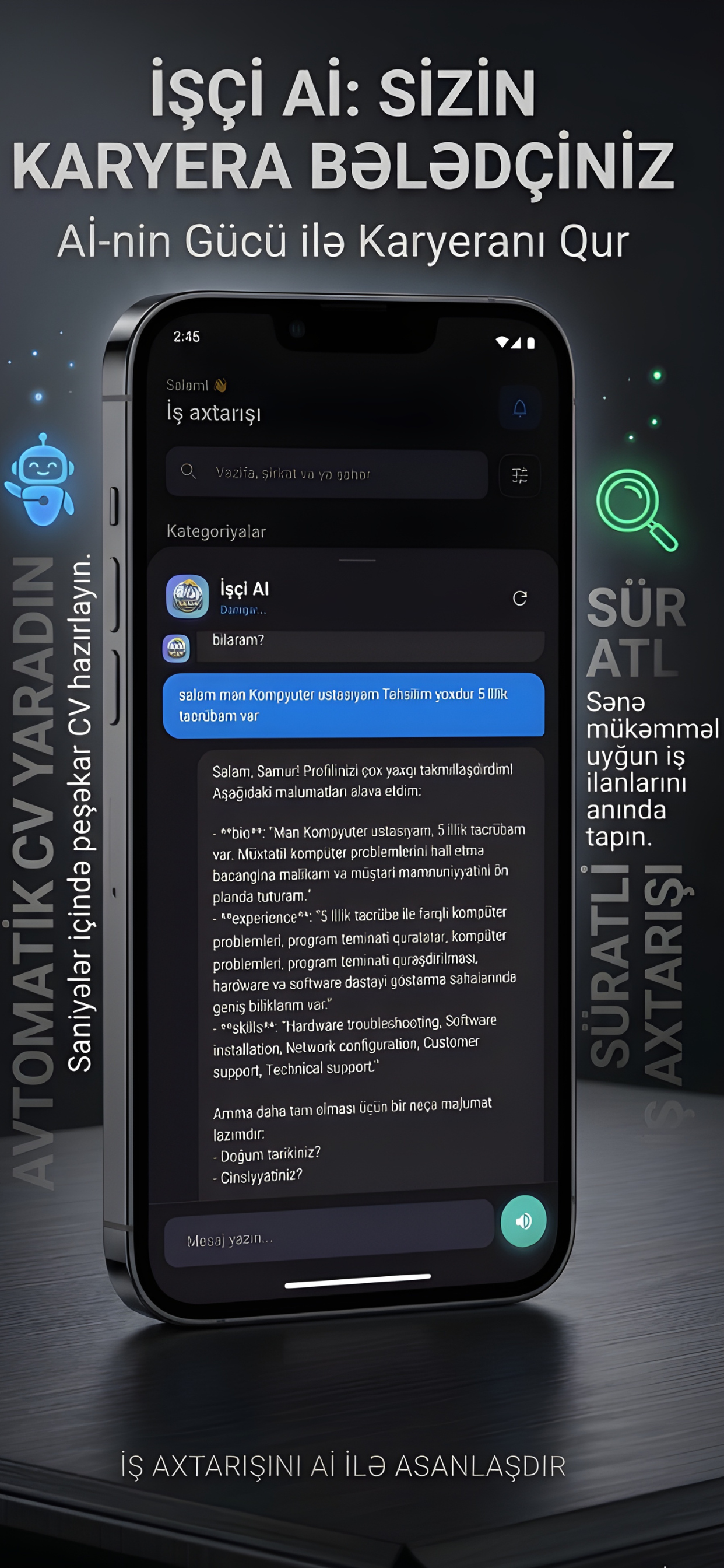 İş Tap AI: İş Elanları & CV