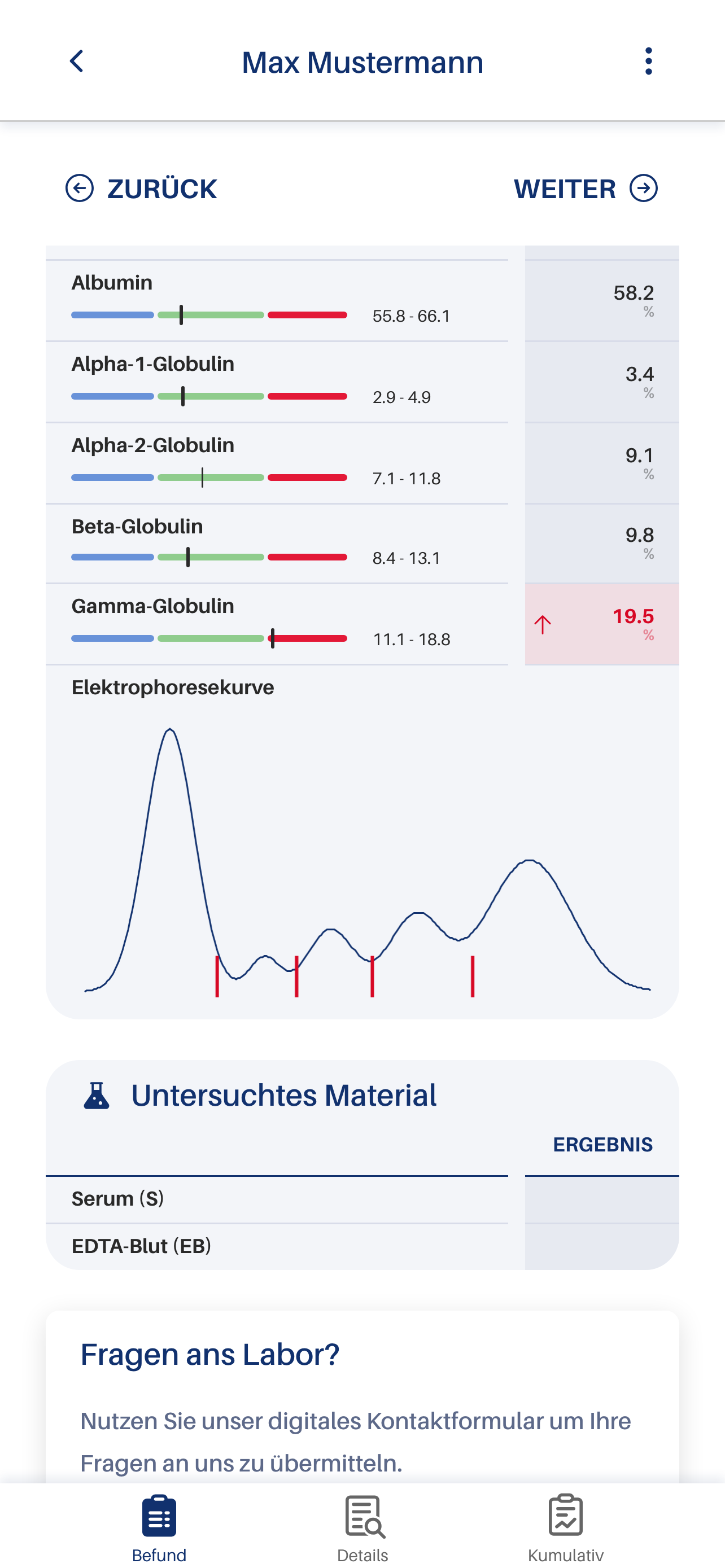 Bioscientia Befund App screenshot 6