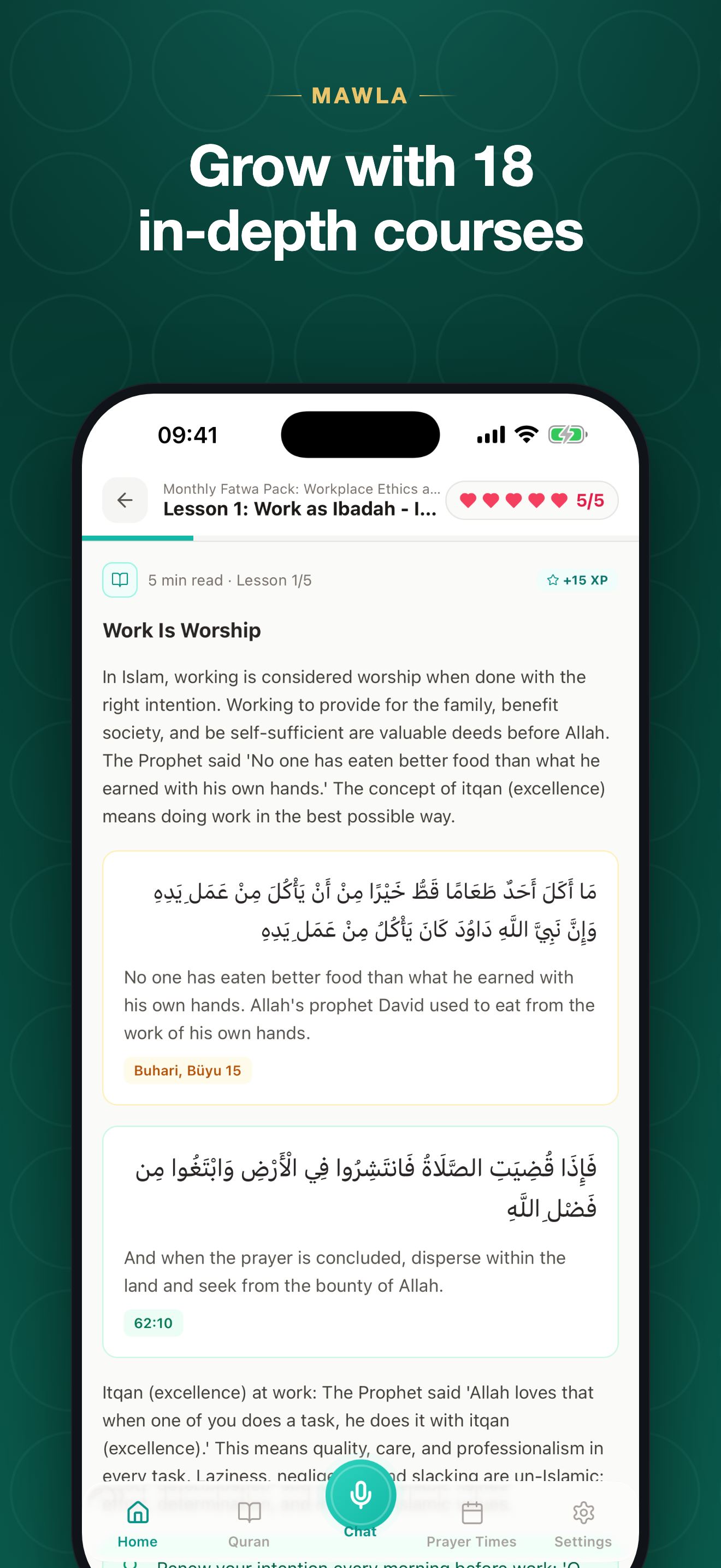Mawla: Quran, Prayer Times screenshot 9