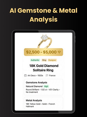 Jewelry Identifier - Value iPad screenshot