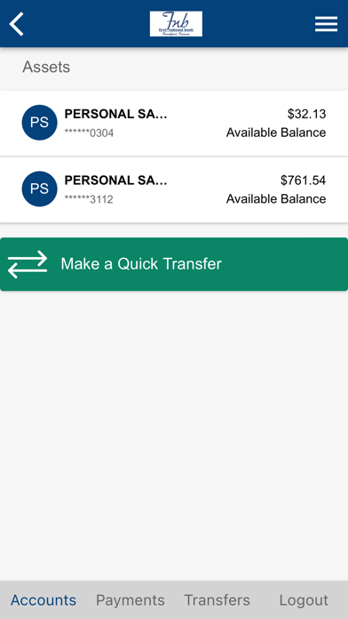 FIRST NATL BANK IN FRANKFORT Screenshot