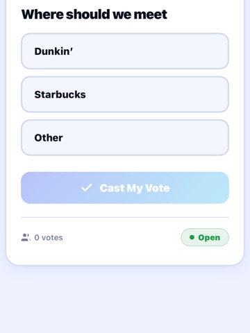 Voto: Live Polls iPad screenshot