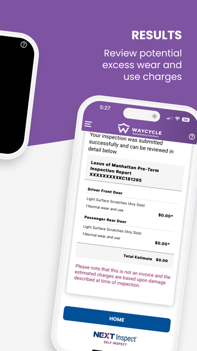 Waycycle Inspection Screenshot