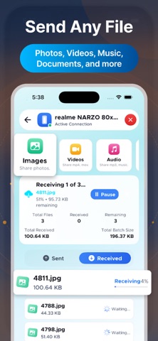 TransferQueen: Photo Share App screenshot
