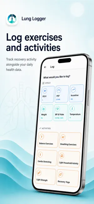 Lung Logger: Health Tracker screenshot 4