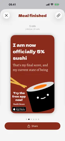Captura de pantalla de Sushi Score - Count Your Sushi en iPhone 2