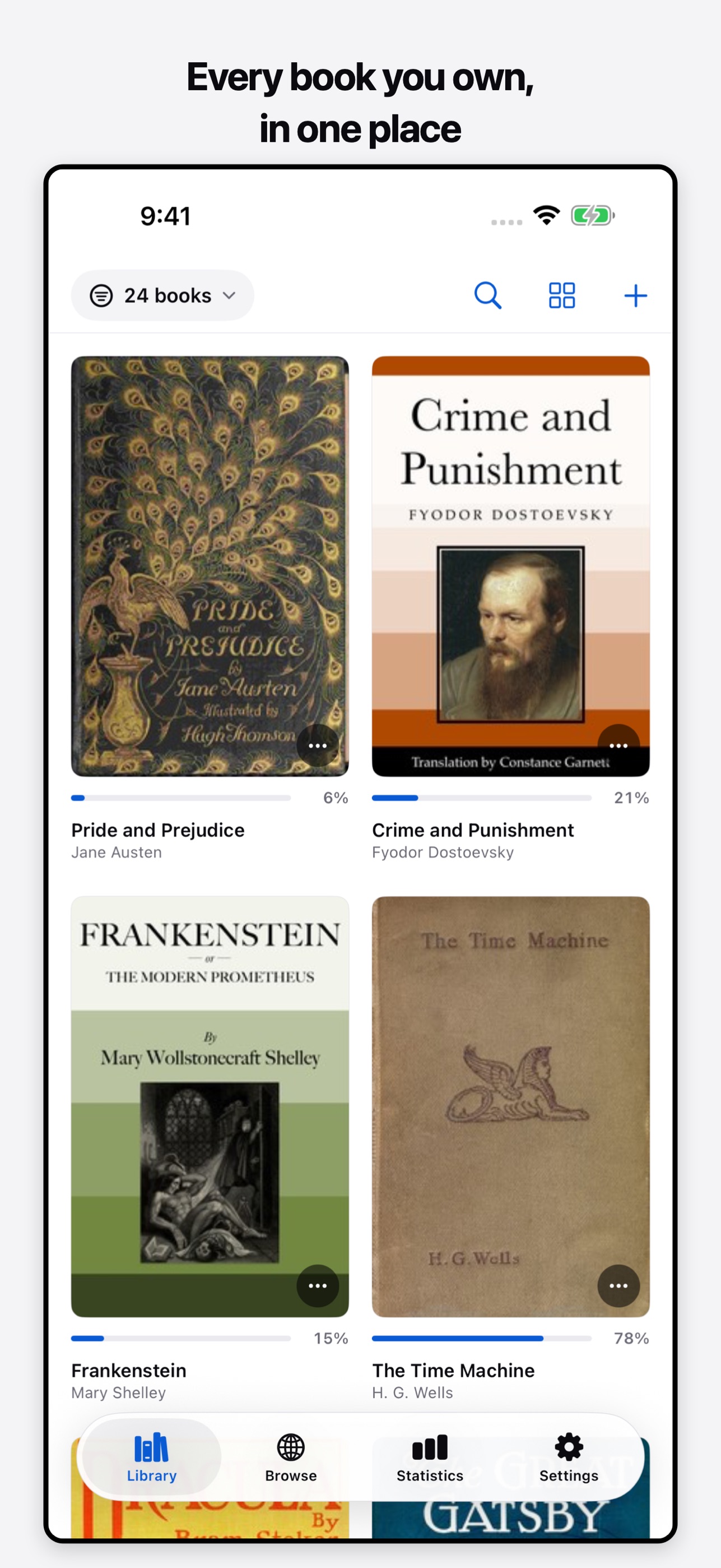 Screenshot 1 of FinnBook eBook reader
