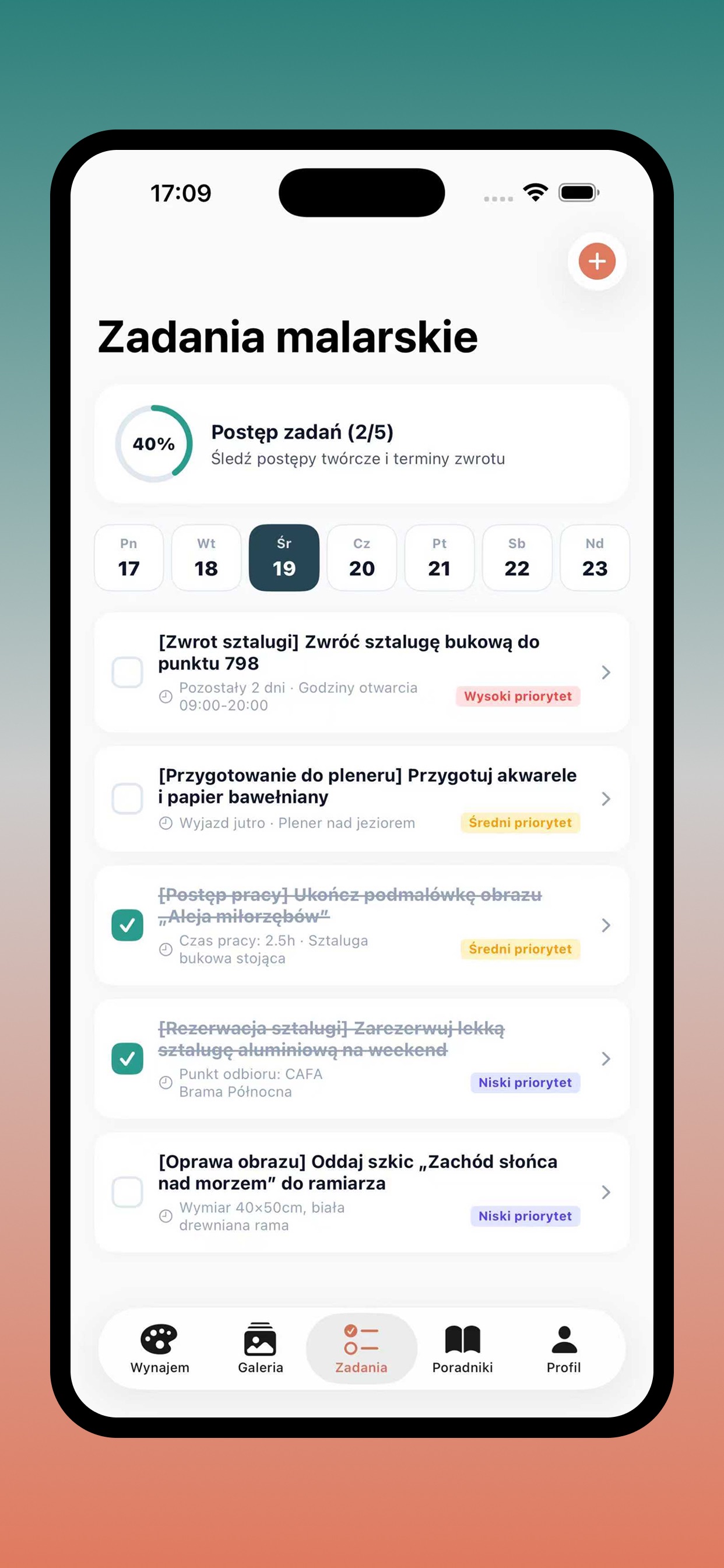 Screenshot 4 of Easel Rental
