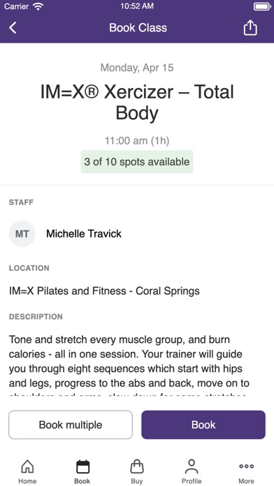 IMX Pilates Screenshot