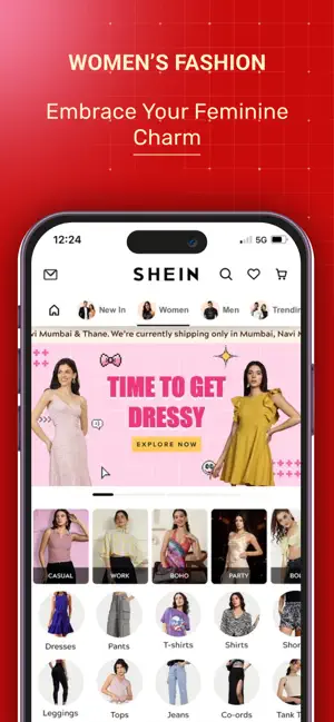 SHEIN India Fast Fashion iPhone screenshot 2