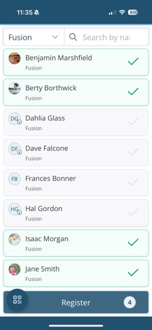 CharitySuite Check-In screenshot