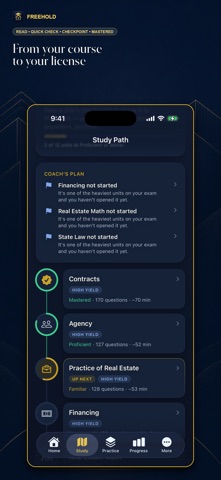 Real Estate Exam Prep:Freehold iPhone screenshot