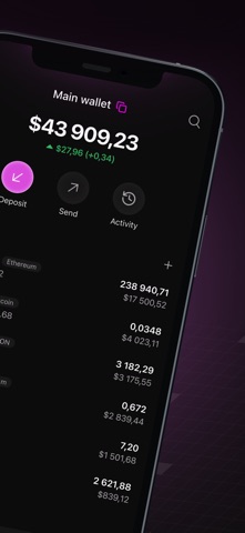 Jova Wallet iPhone screenshot