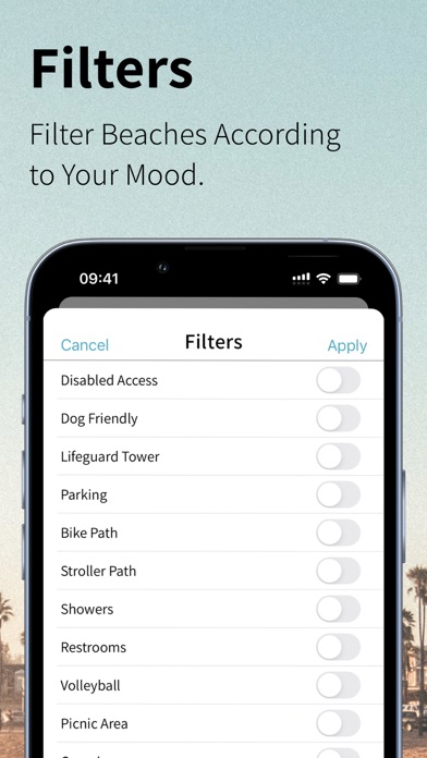 Beaches App Screenshot