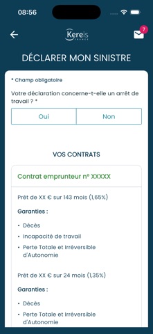 Kereis France app screenshot