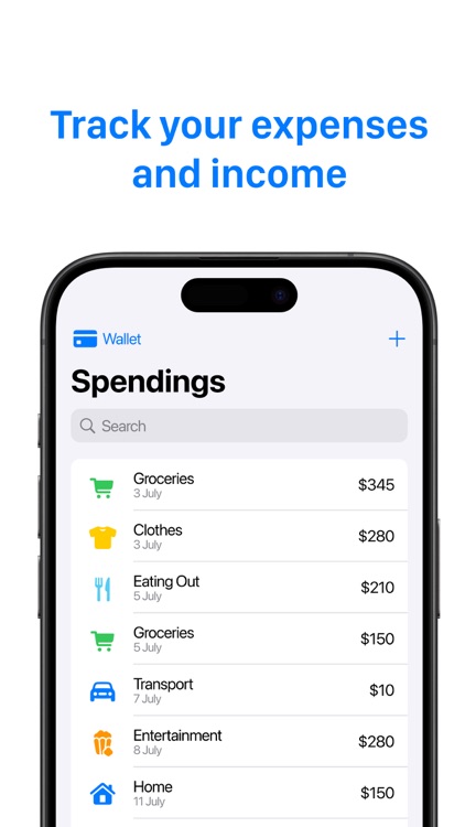Wallet: Finance bill organizer