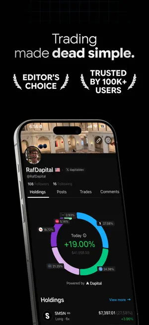 Dapital - Social Trading App screenshot 1