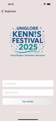 Uniglobe Kennisfestival 2025 screenshot