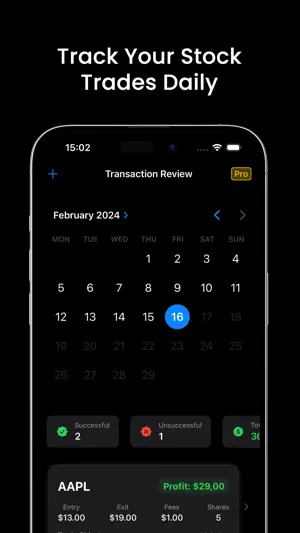 Stock Trading Tracker Journal screenshot 2