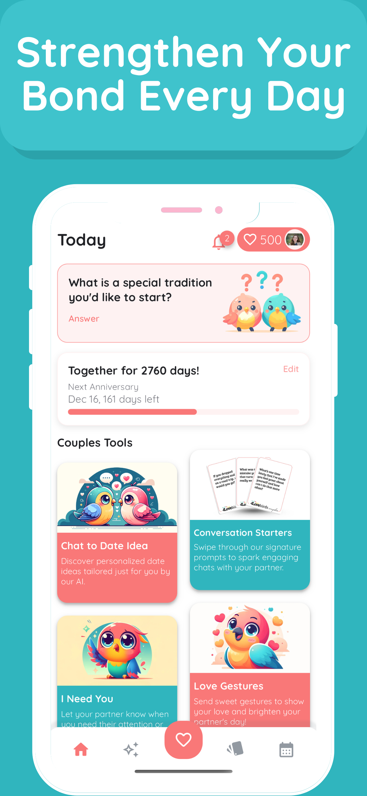 4Lovebirds: Relationship app