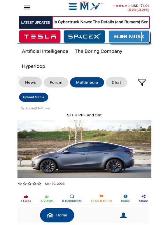 EMV LLC iPad screenshot 4 - News app