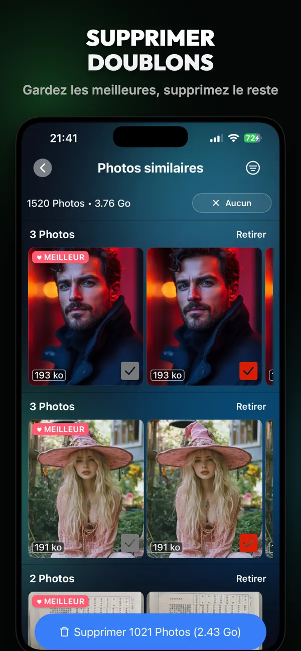 Screenshot #2 pour Dupe Cleanup: Nettoyeur