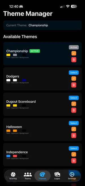 Dugout Scoreboard screenshot 4
