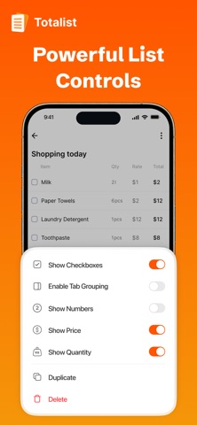 Totalist: Smart Shopping list Screenshot 6 of 6