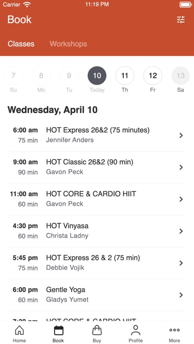 Baltimore Hot Yoga & Wellness Screenshot
