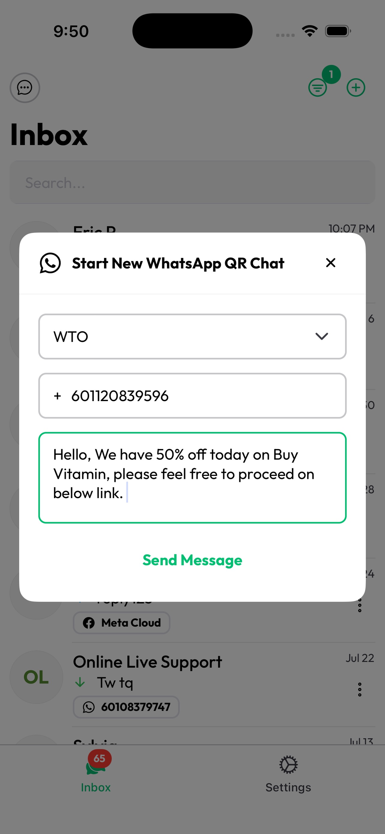 Screenshot 5 of OnlineLiveSupport CRM