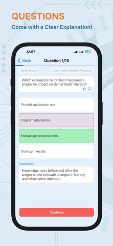 NBDHE Dental Hygiene Test iPhone screenshot