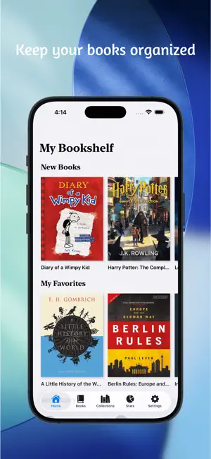 Bookshelf: Tracker & Catalog screenshot 1