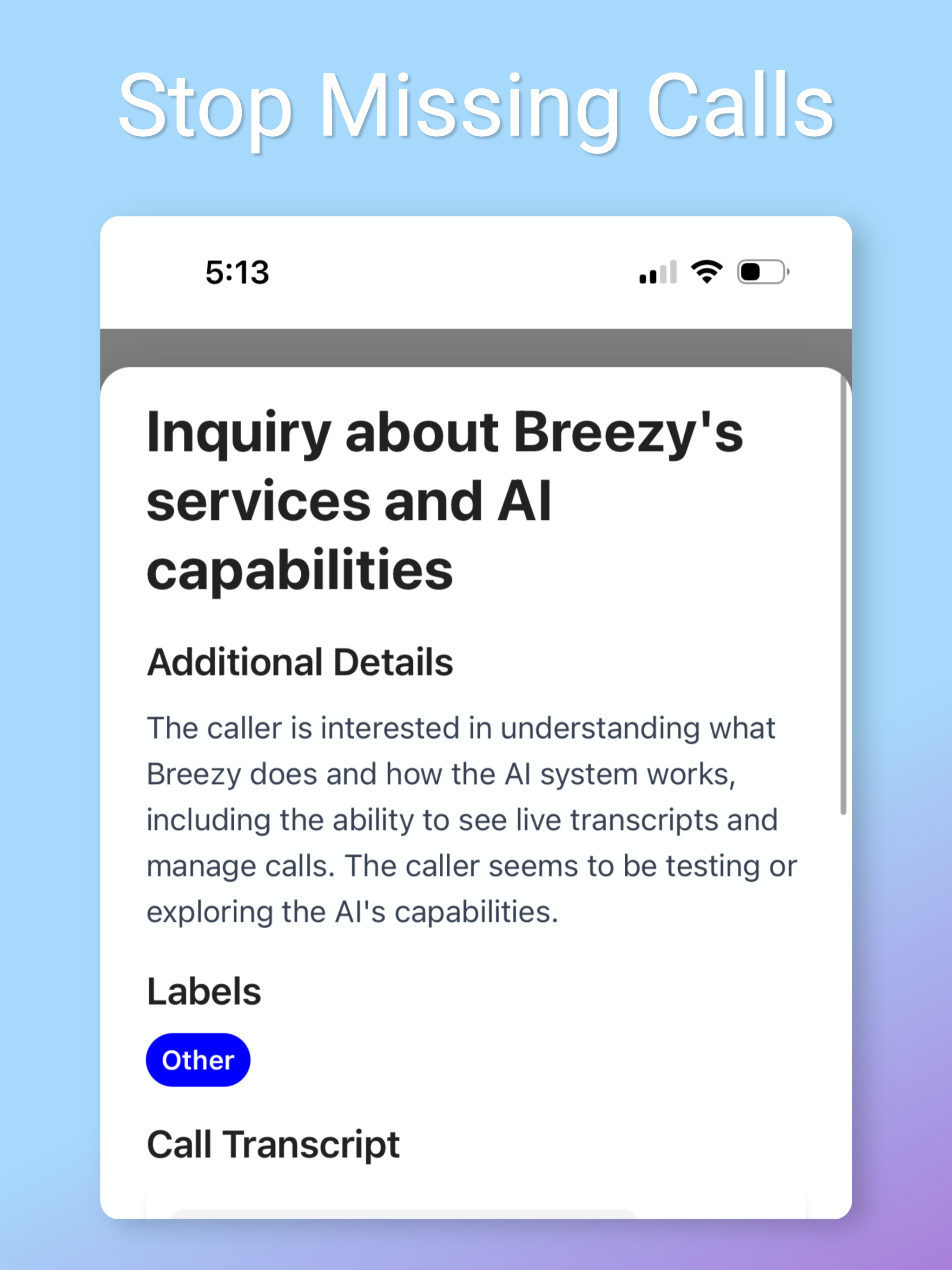 Breezy – AI Phone