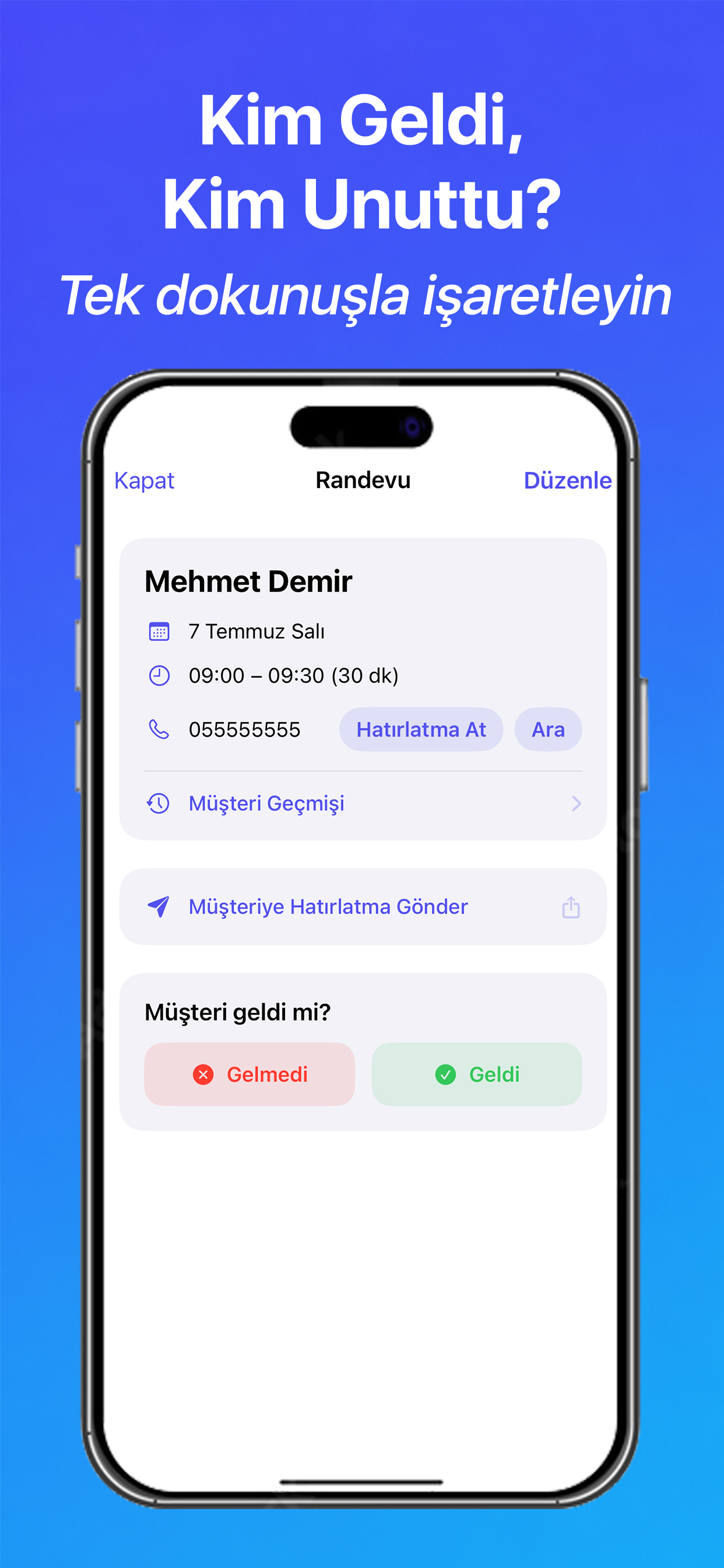 Randevu Defteri: Müşteri Takip screenshot 3