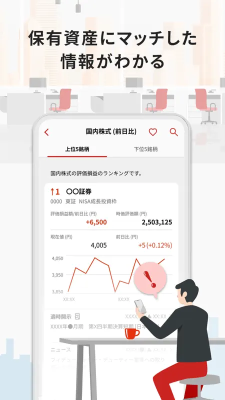野村證券 - スマホ1つで快適な資産運用 - screenshot 5 of 7