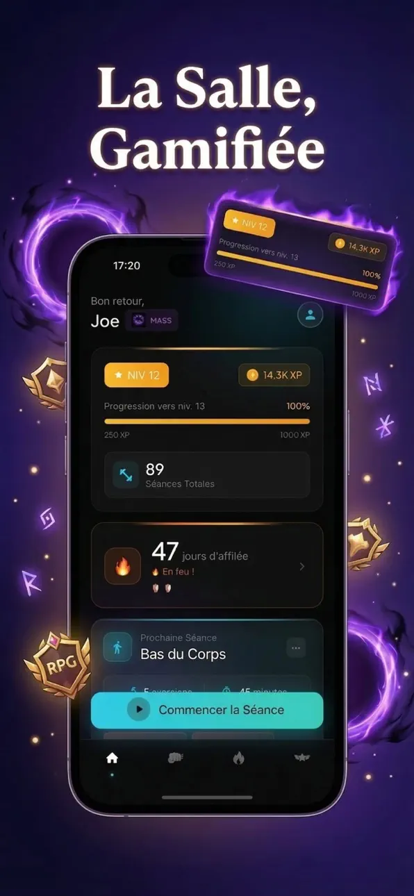 GymLevels: Ranked Gym Workouts iOS Mod IPA screenshot 2 - iOS app interface