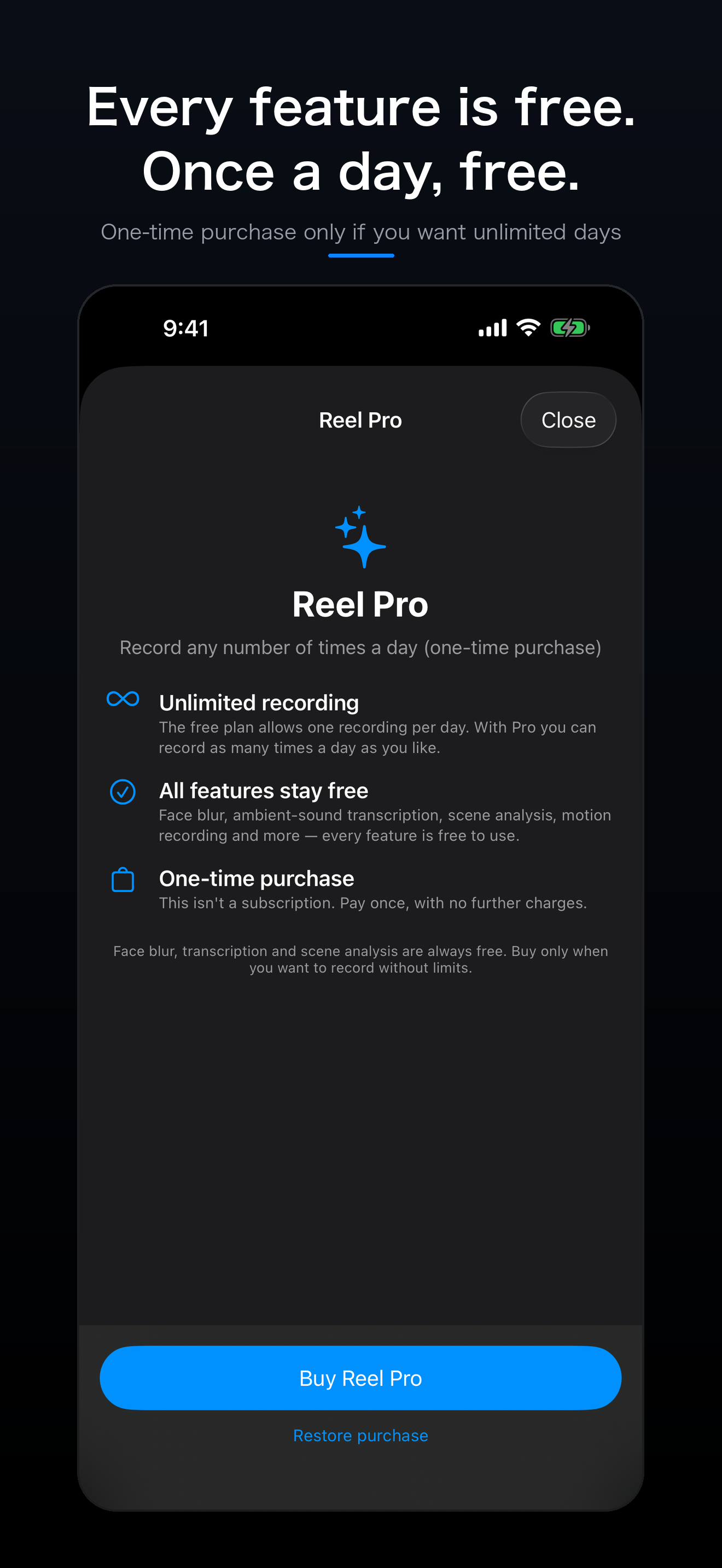 Reel — Lifelog Camera screenshot 5