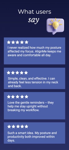 AlignME: Posture Monitor screenshot